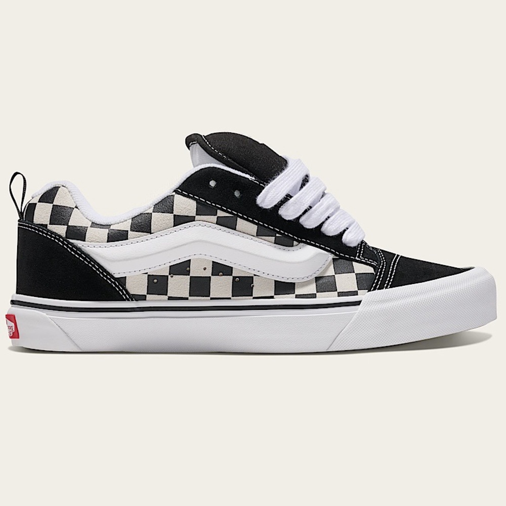 Vans Knu Skool Checkerboard Black & White Sneakers